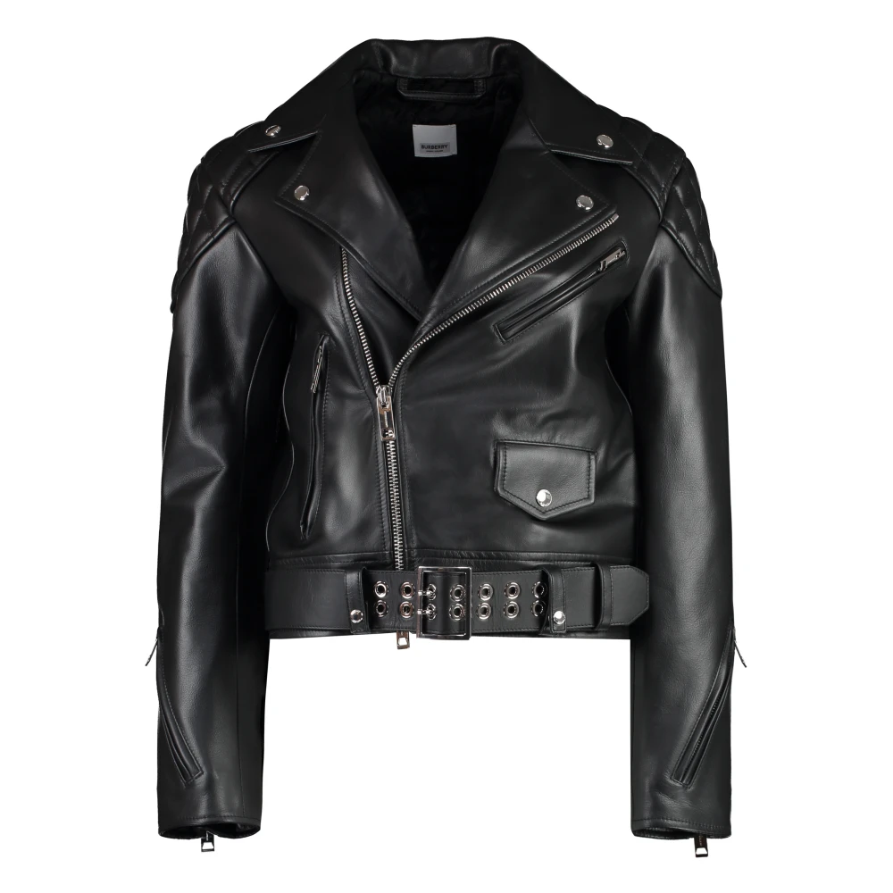Jackets > Leather Jackets - - Burberry - Modalova