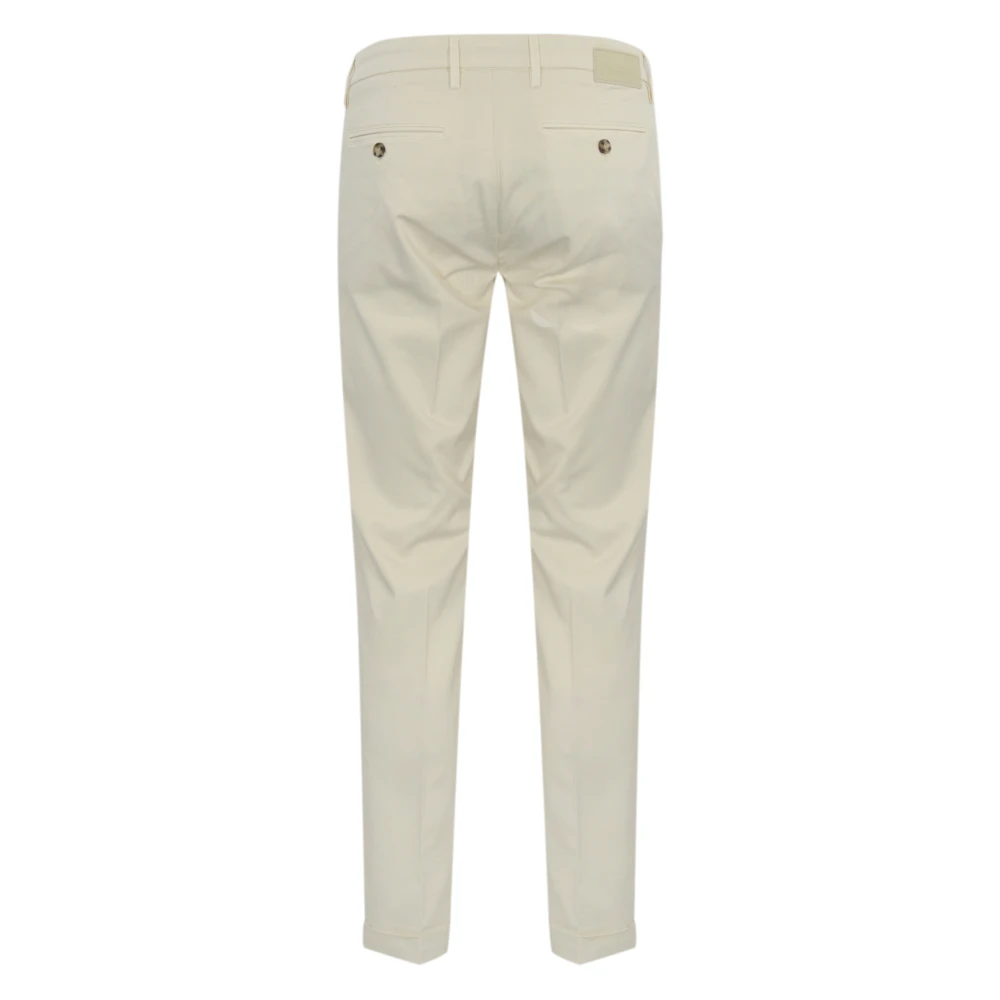 Re-Hash Natuurlijke katoenen chino broek Slim Fit Beige Heren