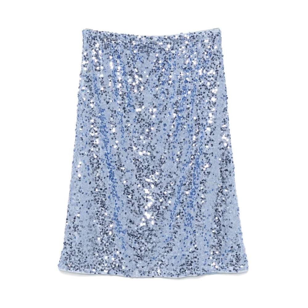 BAUM UND PFERDGARTEN Lichtblauwe Elastische Taille Rok Blue Dames