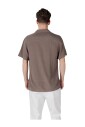 bruine-korte-mouw-knoopshirt