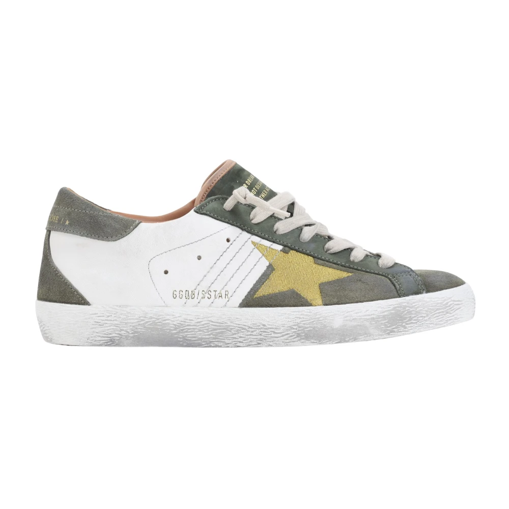 Golden Goose Super-Star Trainers - Male - Sneakers - Green - 9 Uk - Shoes