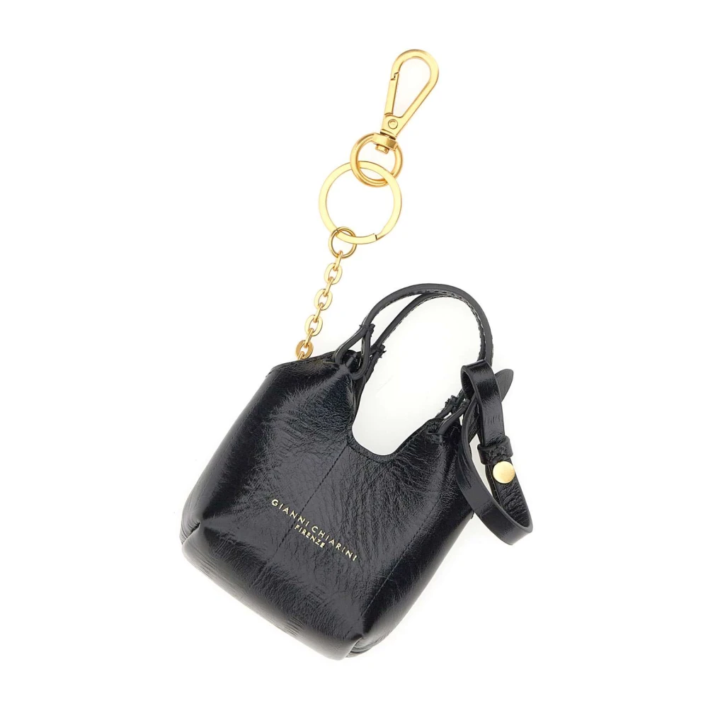 Gianni Chiarini Women's Black Keychains, One Size, Dua Keyring