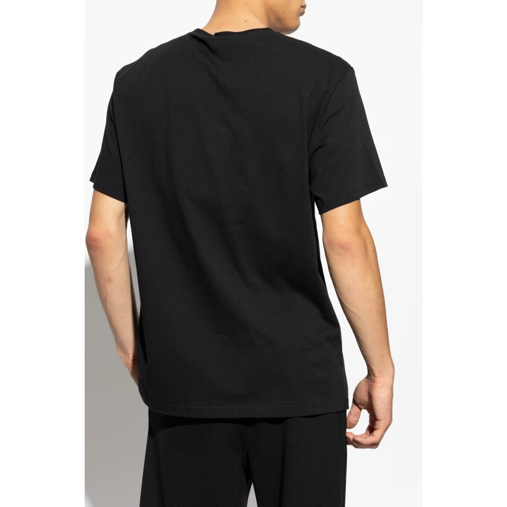 alexander mcqueen T-shirt met logo Black Heren