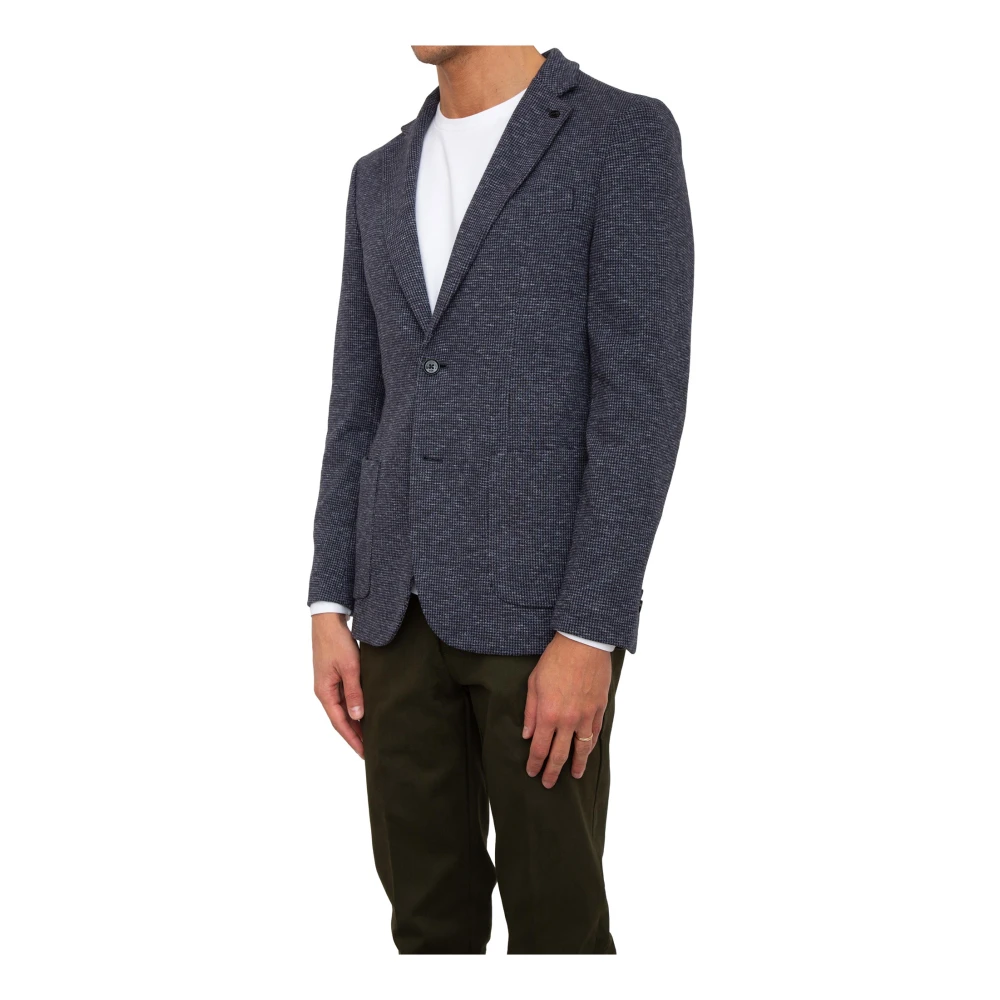 Liu Jo Blauwe Jas voor Stijlvolle Look Blue Heren