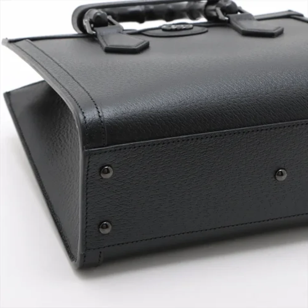 Gucci Vintage Pre-owned Leather gucci-bags Black Dames