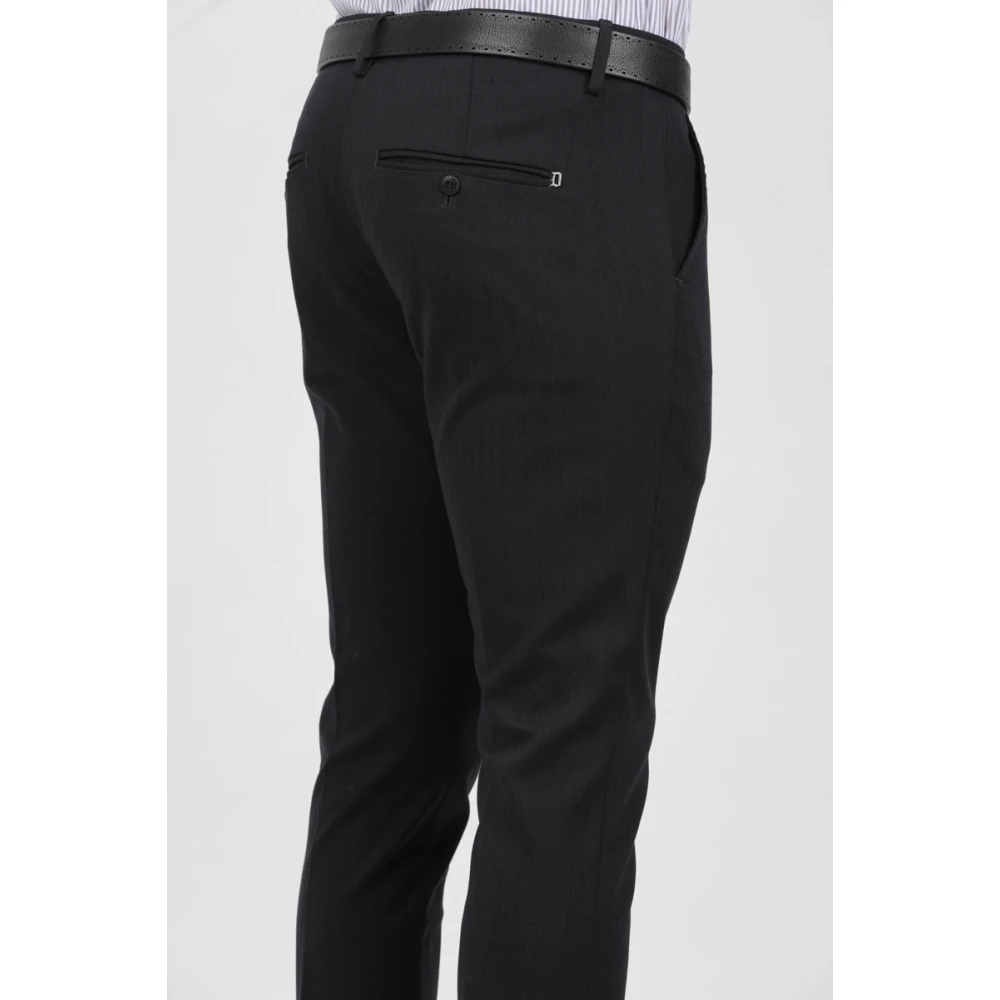 Dondup Slimme Gaubert Broek in Wolmix Blue Heren