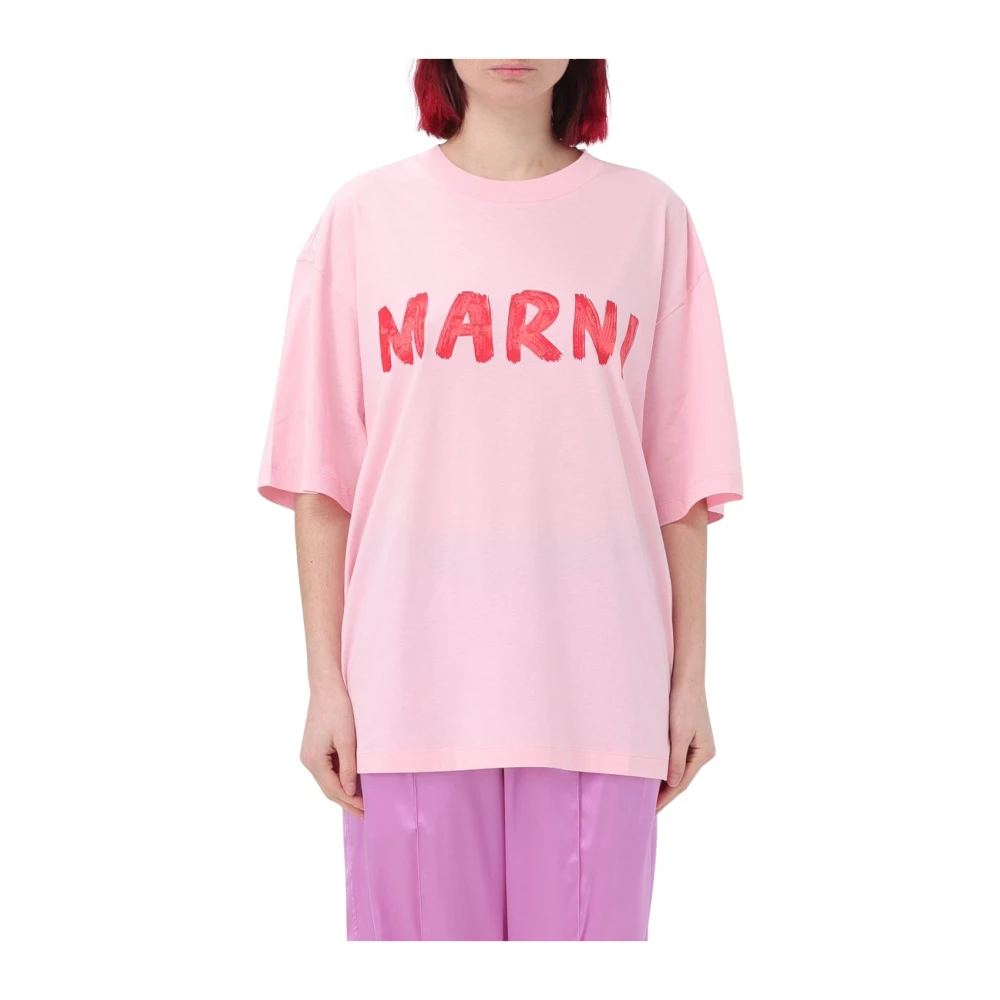 Marni Roze T-shirts en Polos Pink Dames