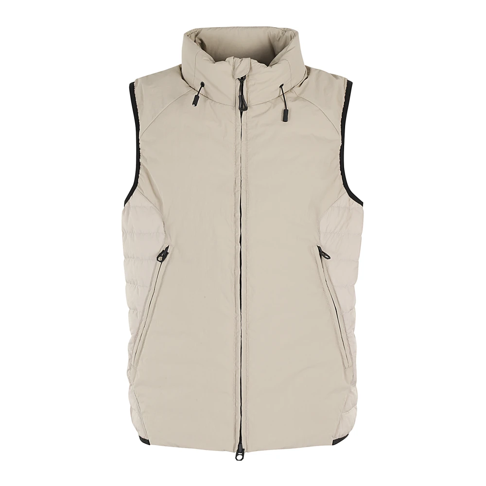 JG1 Stijlvolle Mouwloze Jas voor Mannen Beige Heren