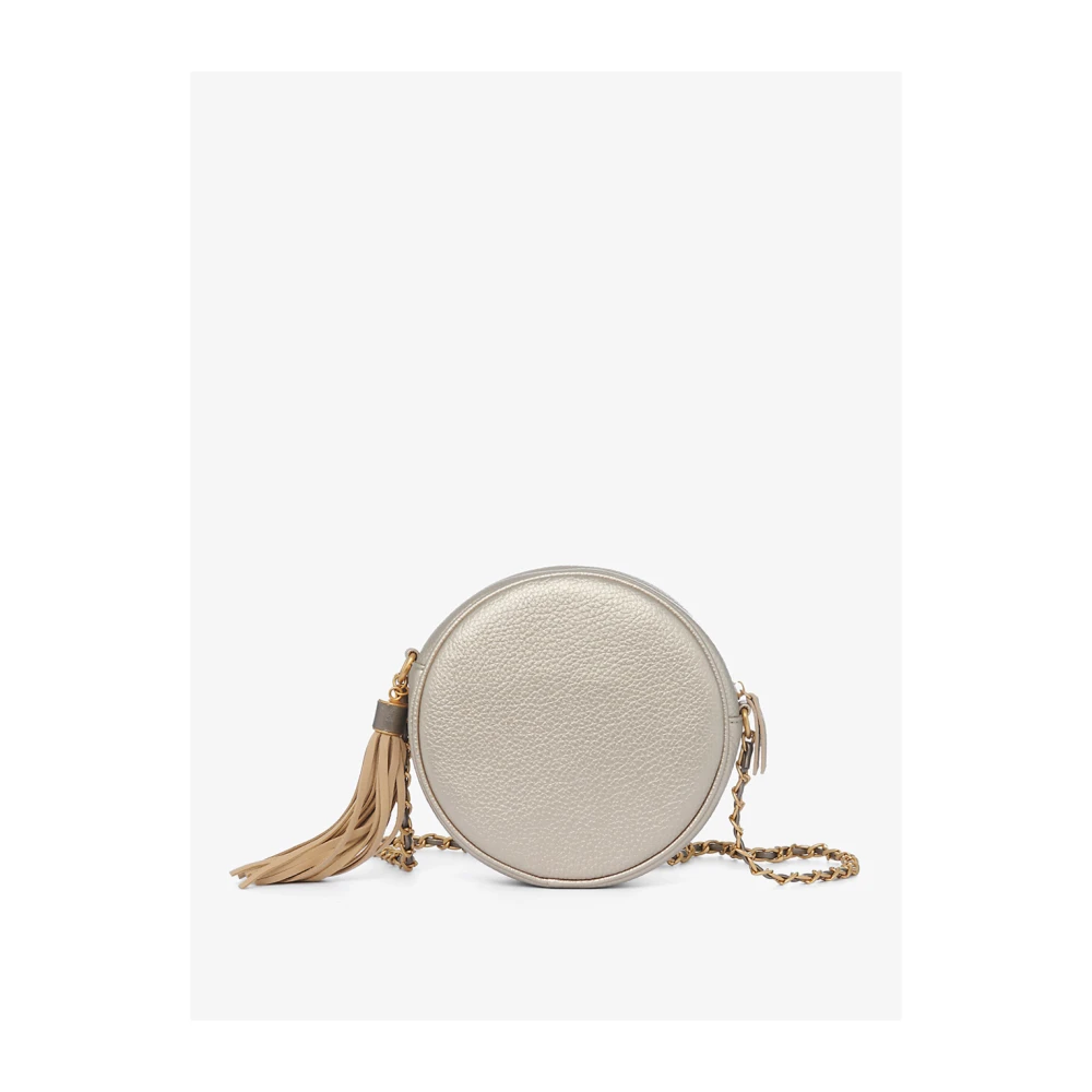 Manila Grace Gouden Schoudertas Trendy en Elegant Yellow Dames