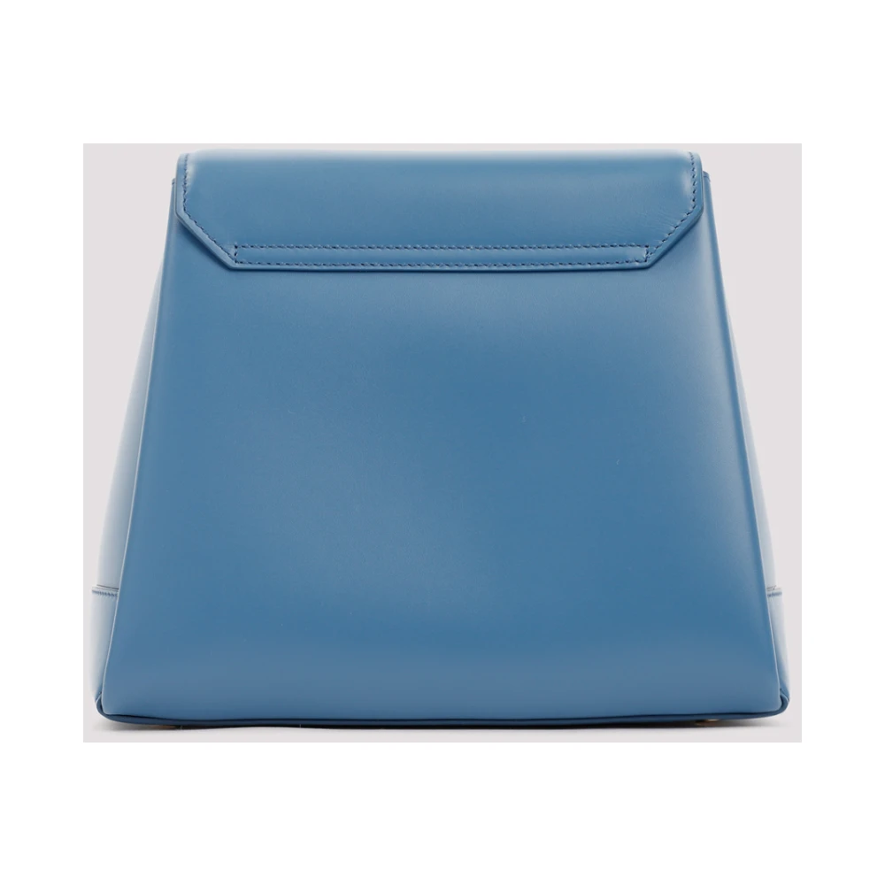 Jil Sander Blauwe Leren Handtas met Afneembare Band Blue Dames