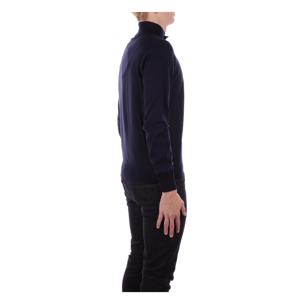 Alpha Studio Blauwe Cardigan Trui Blue Heren