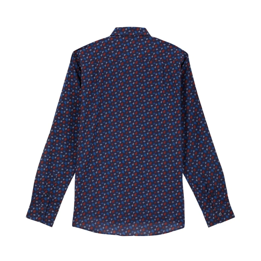 Vilebrequin Regenboog Schildpaddenshirt Blue Heren