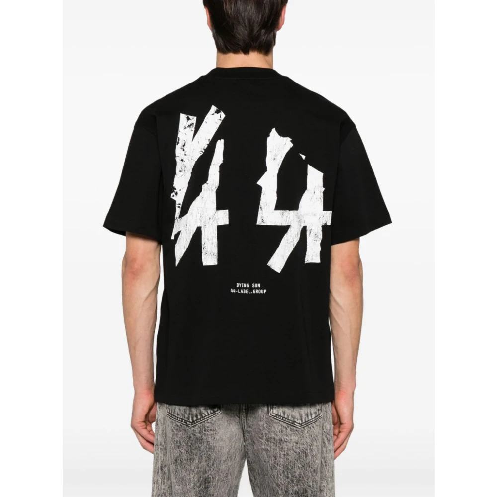 44 Label Group T-shirt met ronde hals Black Heren