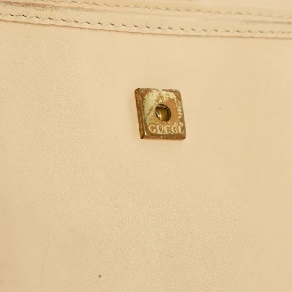 Gucci Vintage Pre-owned Leather wallets Beige Dames