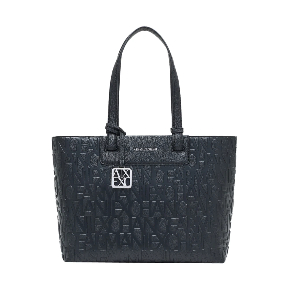 Armani Exchange Black Shopping Bags, Female, One Size, Shopper Bag