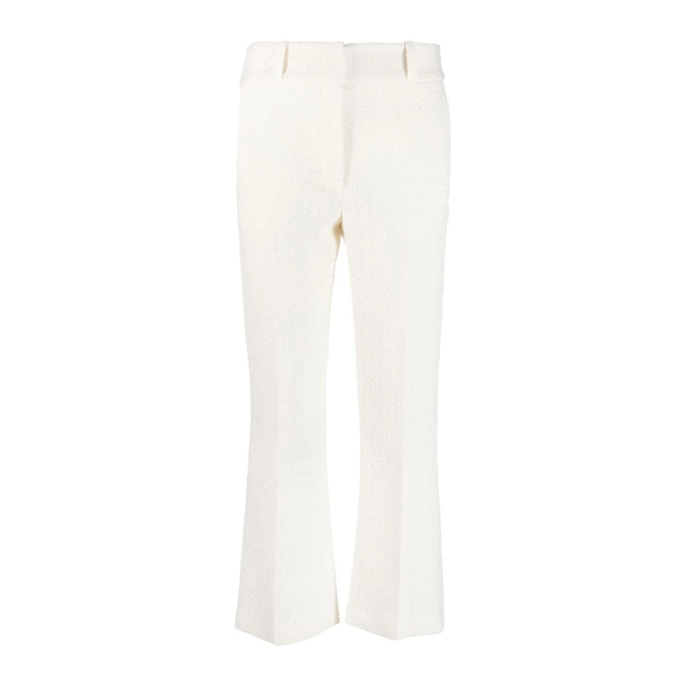 IRO Hoge taille cropped broek White Dames