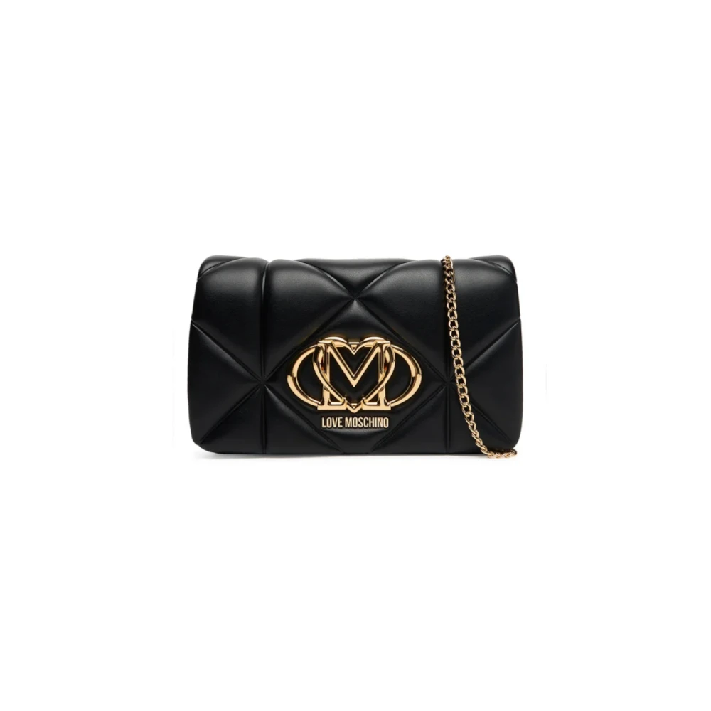 Love Moschino Femme Noir Sacs, Taille: One Size Sac Bandoulière Matelassé