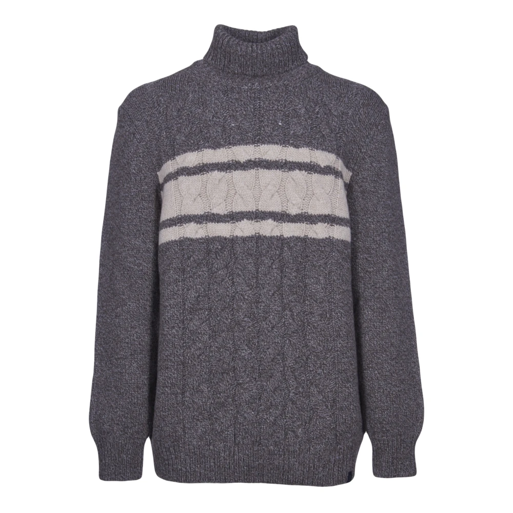 Fay Metal Pinafore Sweaters Gray Heren