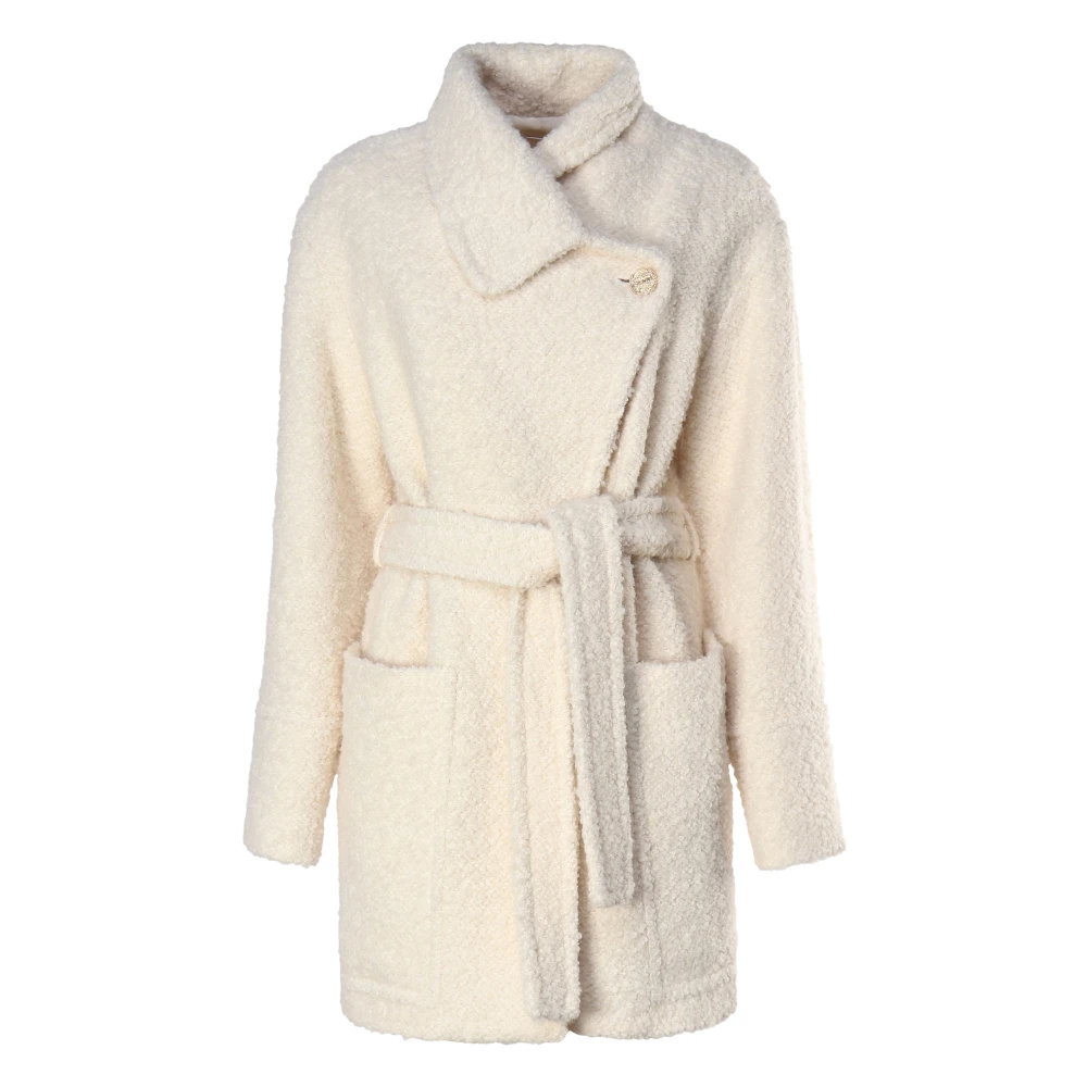 Genny Jas met Asymmetrische Sluiting en Zakken White Dames