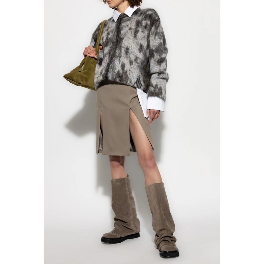 The Attico Trui met mohair afwerking Gray Dames
