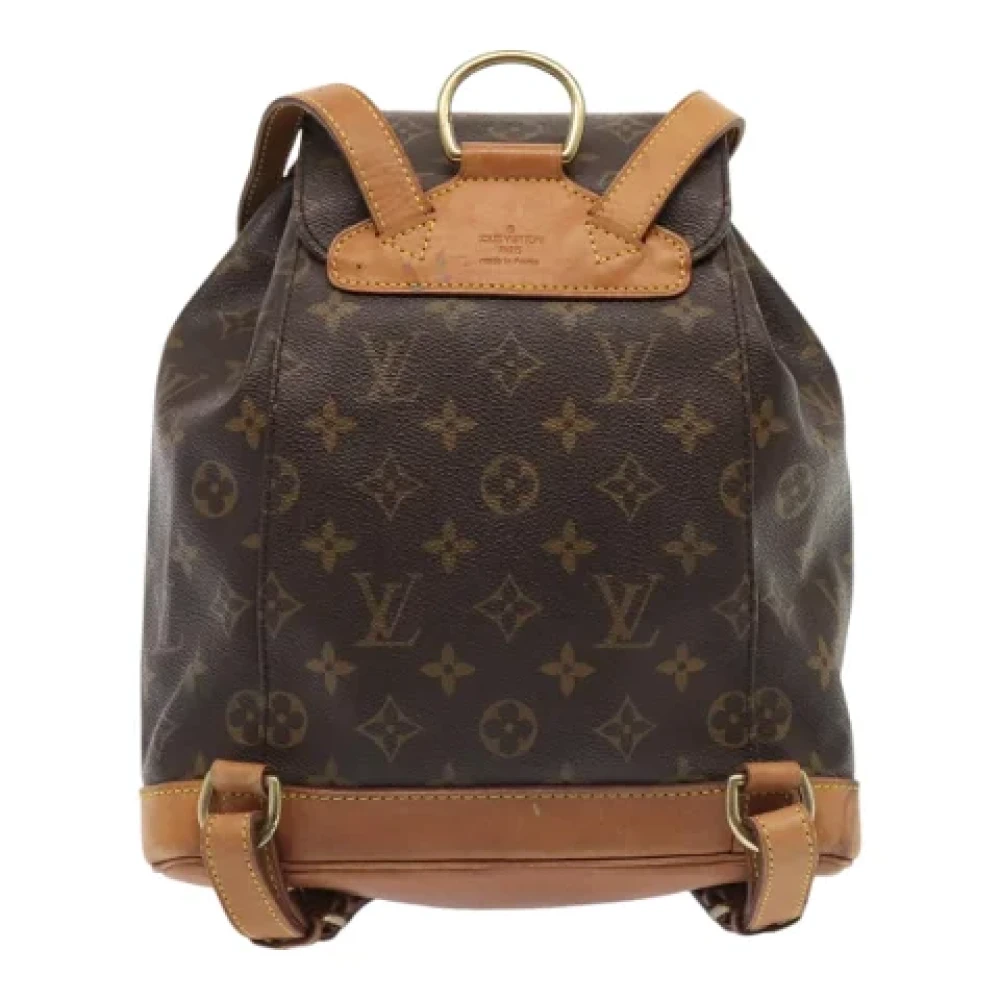 Louis Vuitton Vintage Pre-owned Canvas backpacks Brown Dames
