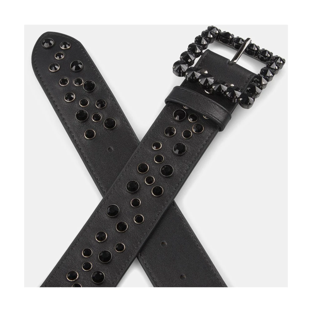 Alma en Pena Leren riem studs Black Dames