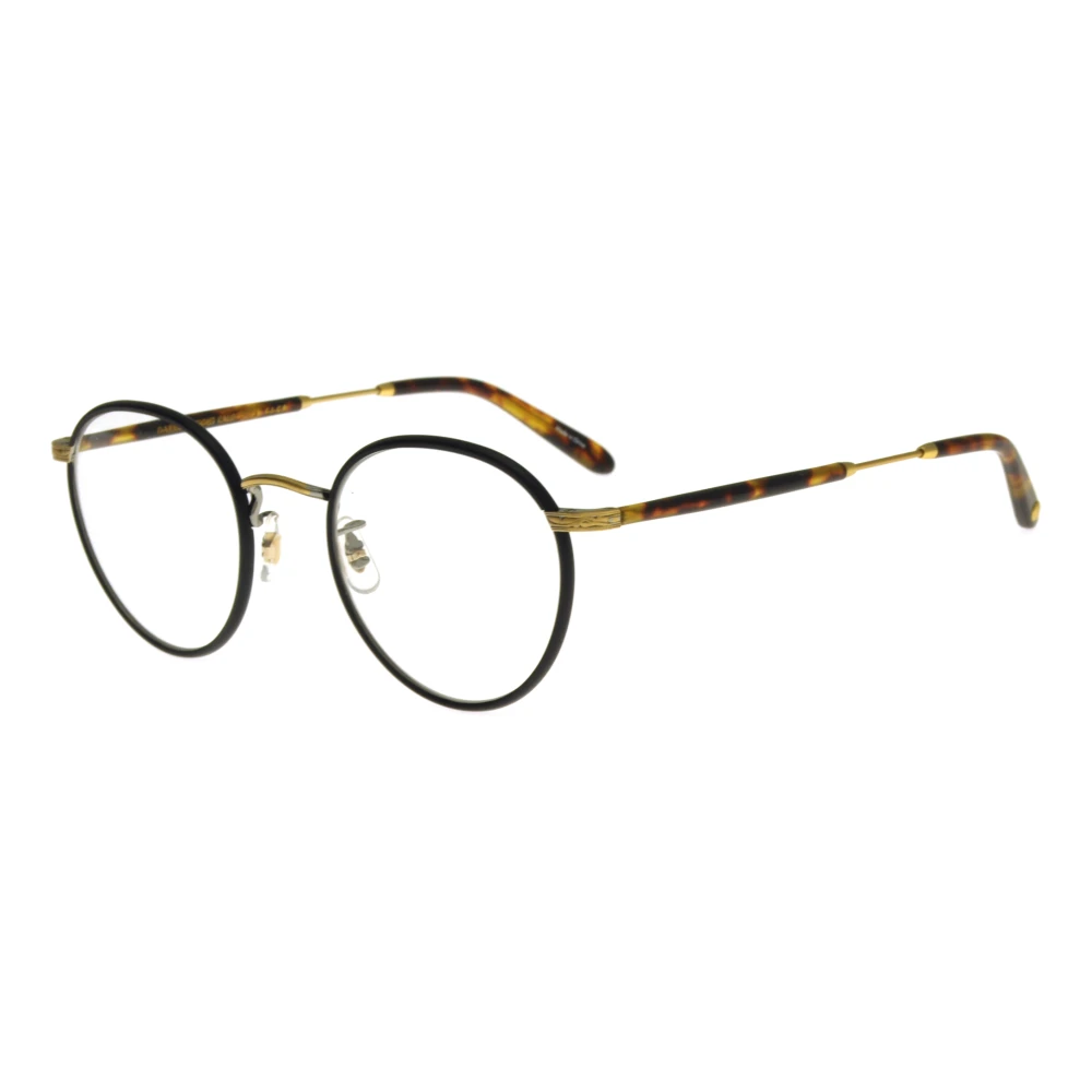 Garrett Leight Matte Black Spotted Tortoise Brilmontuur Brown Unisex