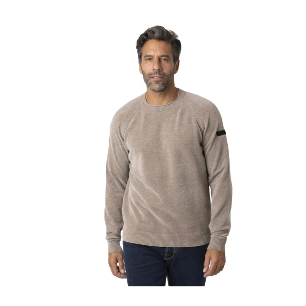 Rrd Homme Beige - Velvet Rave Round Knit - Pulls - Taille: 3XL