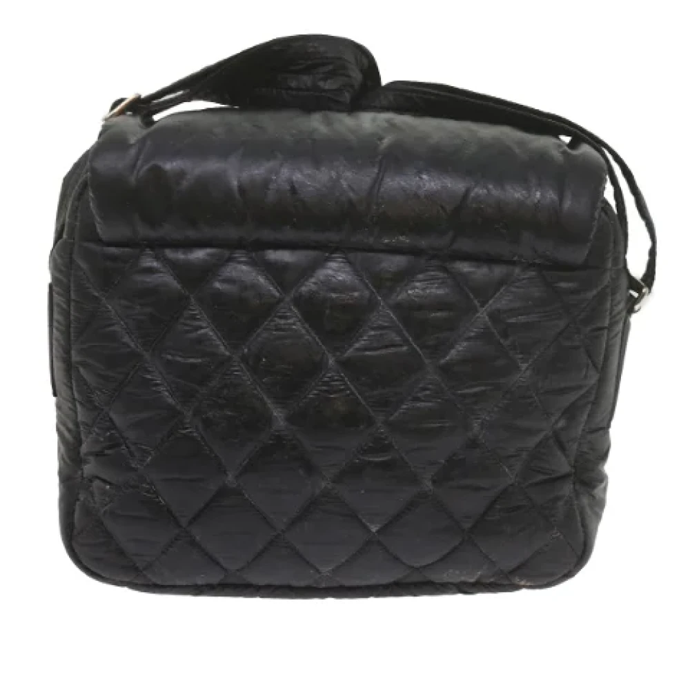 Chanel Vintage Pre-owned Nylon shoulder-bags Black Dames