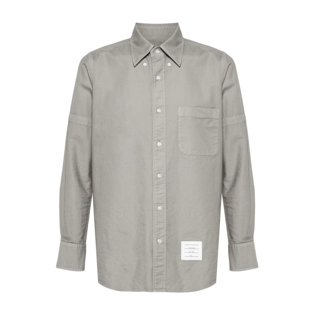Thom Browne Stijlvolle Overhemden voor Mannen Gray Heren