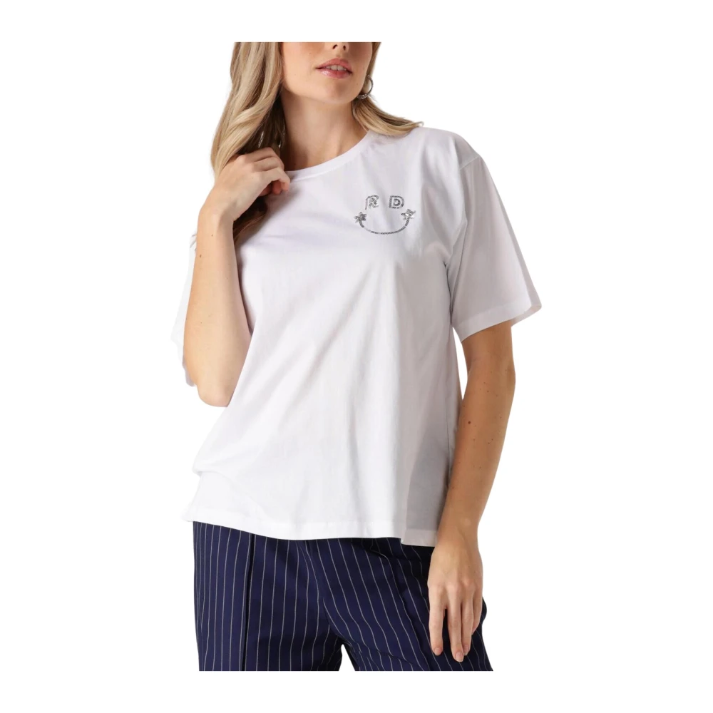 Refined Department Wit Mexie T-shirt voor vrouwen White Dames
