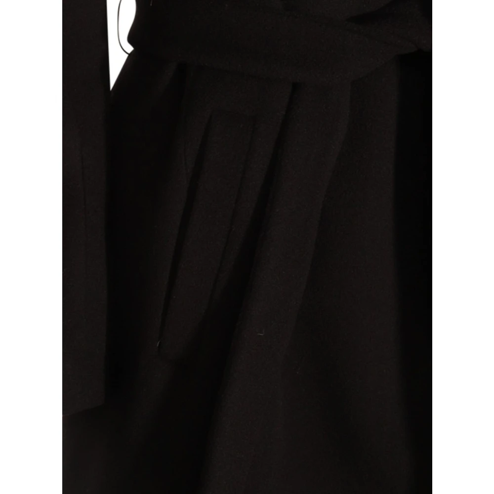 Herno Cappotto Belted Coat Black Dames