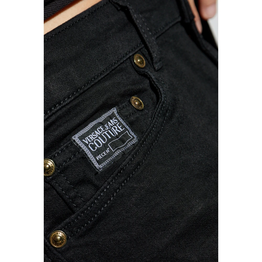 Versace Jeans Couture Jeans met logo Black Heren