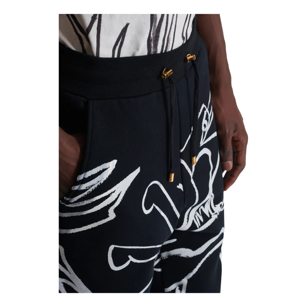 Balmain Disney x : The Lion King Jogging gedrukt Kind Vroeg Black Heren