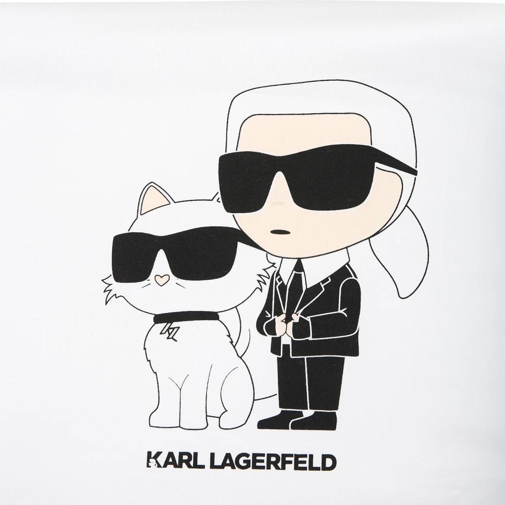 Karl Lagerfeld Katoenen Deken met Grafische Print Multicolor Unisex