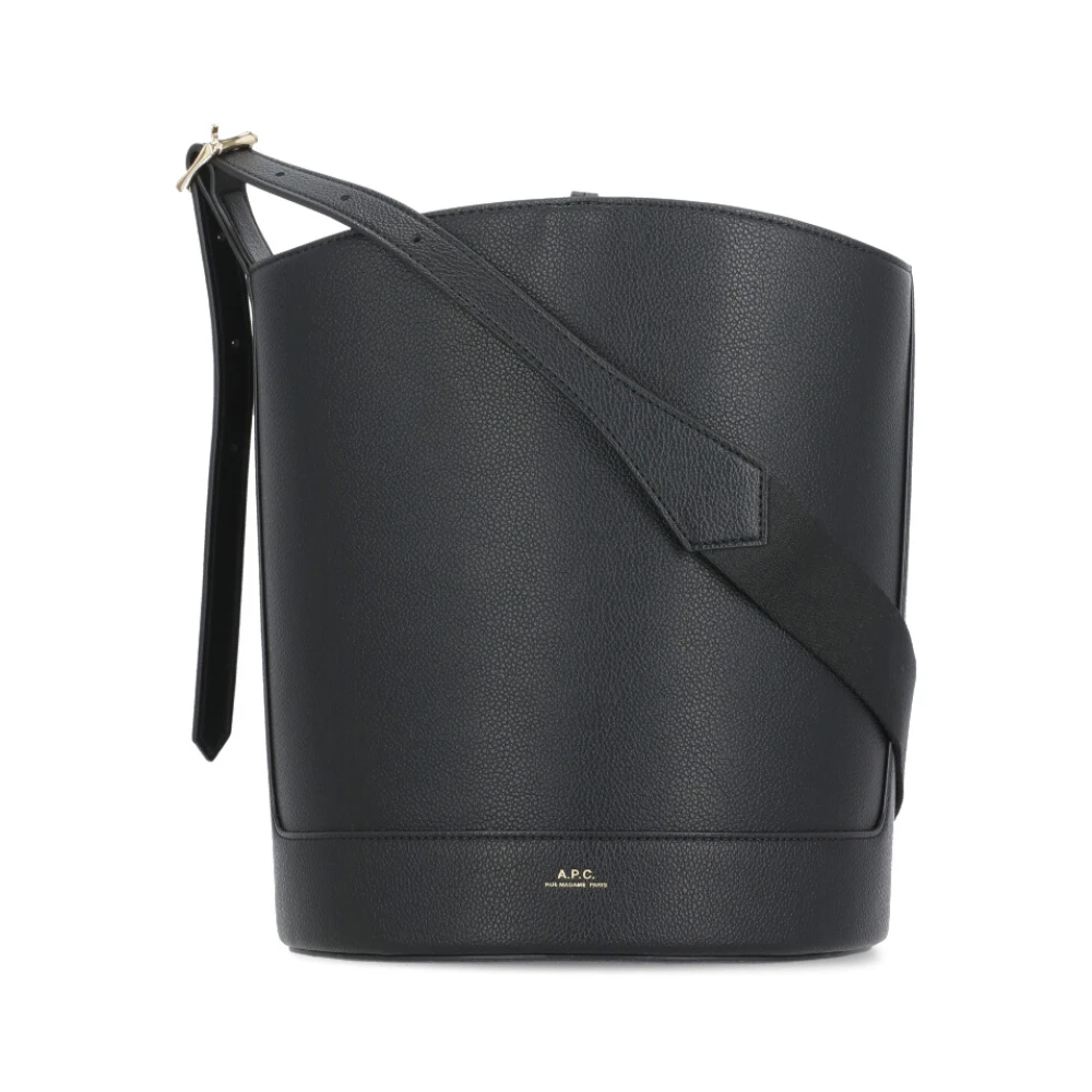 A.p.c. Zwarte Schoudertas met Logo Black Dames
