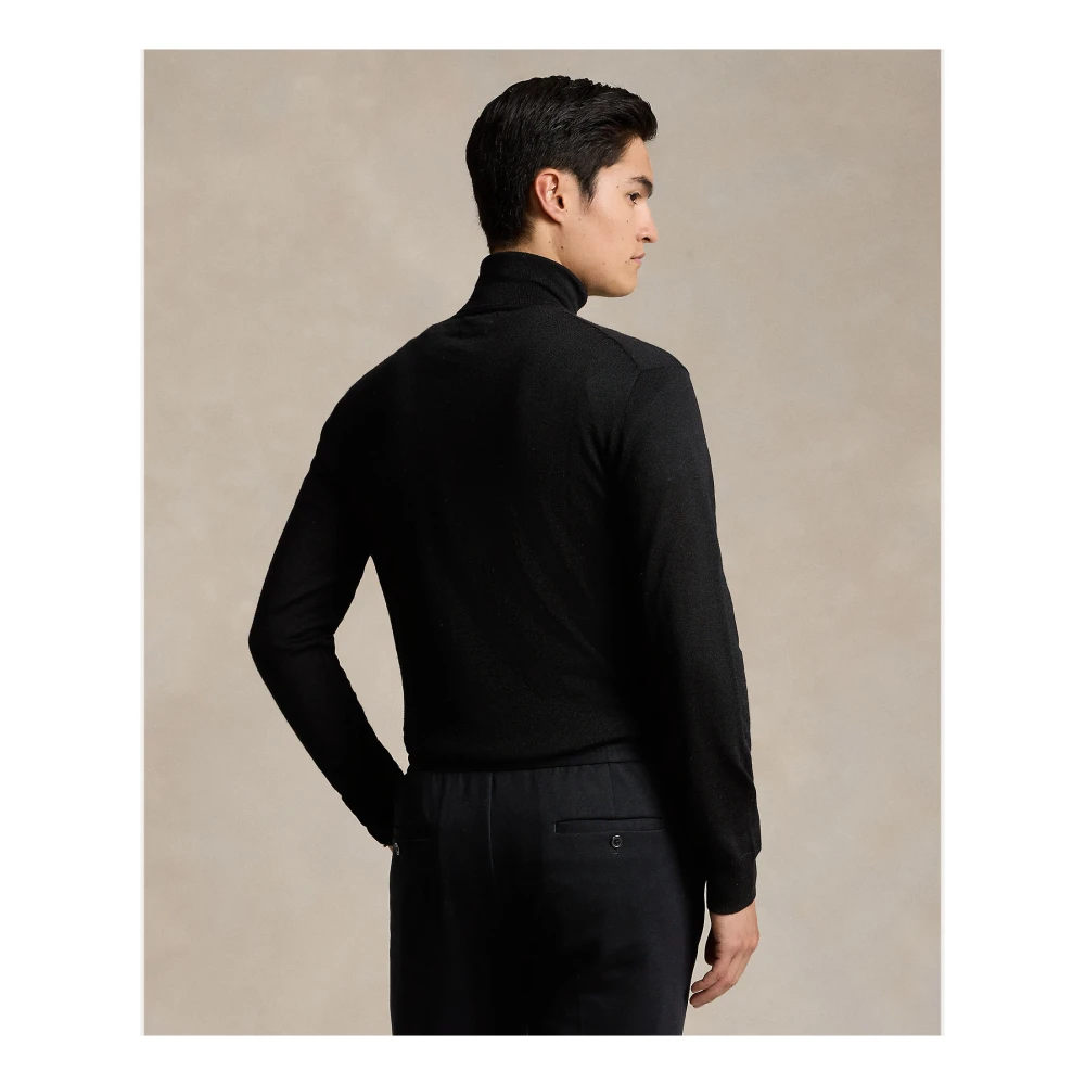 Ralph Lauren Roll Neck Turtleneck Black Heren