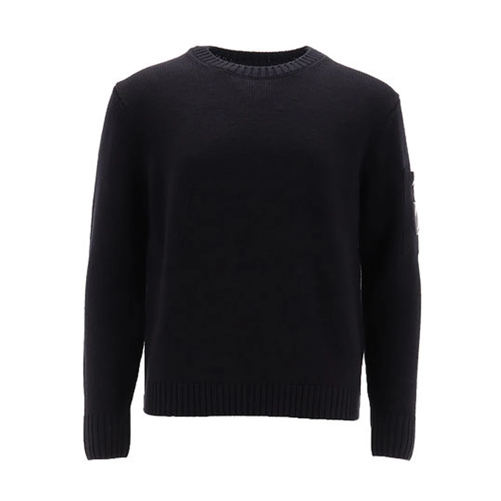 C.p. Company Barn Stickad Crew Neck Tröja Black, Pojke