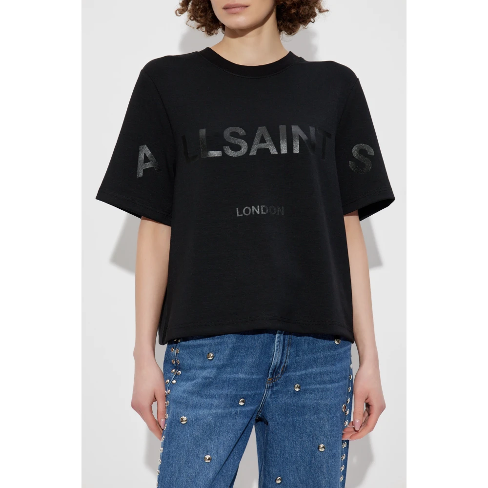 AllSaints T-shirt Lini Black Dames