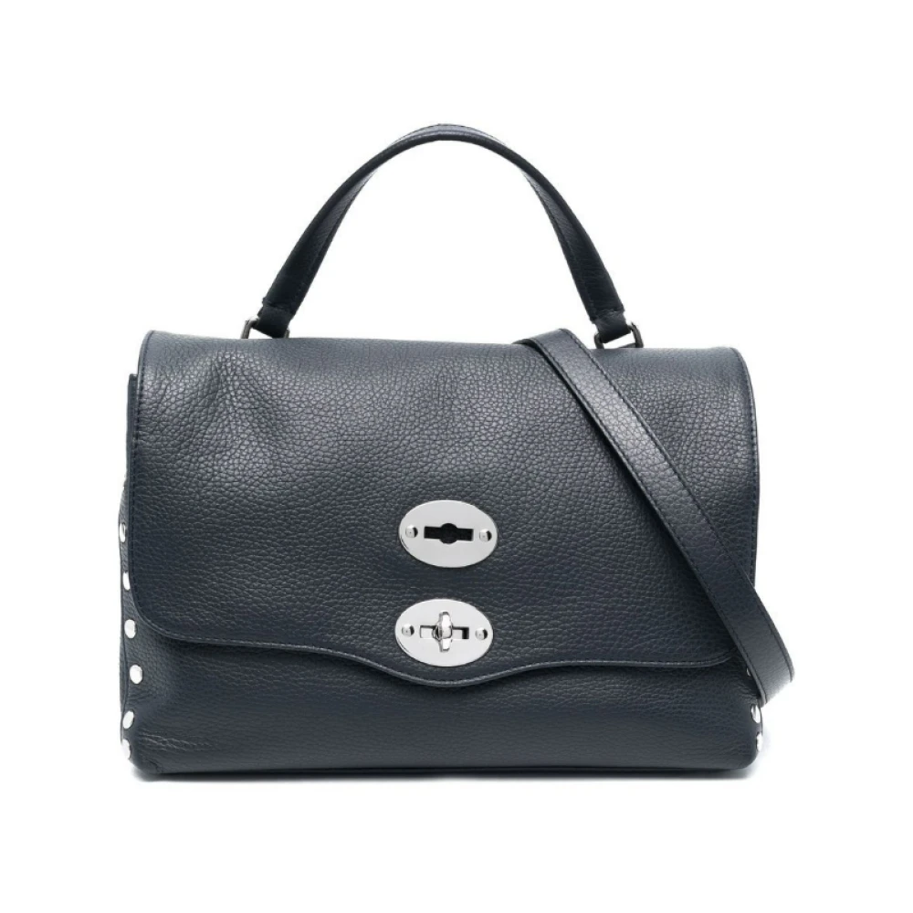 Zanellato Blauwe Leren Handtas Elegant en veelzijdig Blue Dames