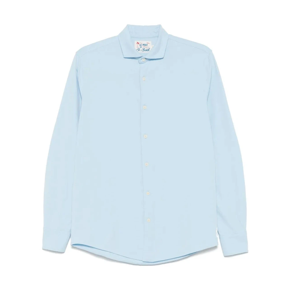 Mc2 Saint Barth Men's Blue Formal Shirts,, Cotton Shirt 4XL