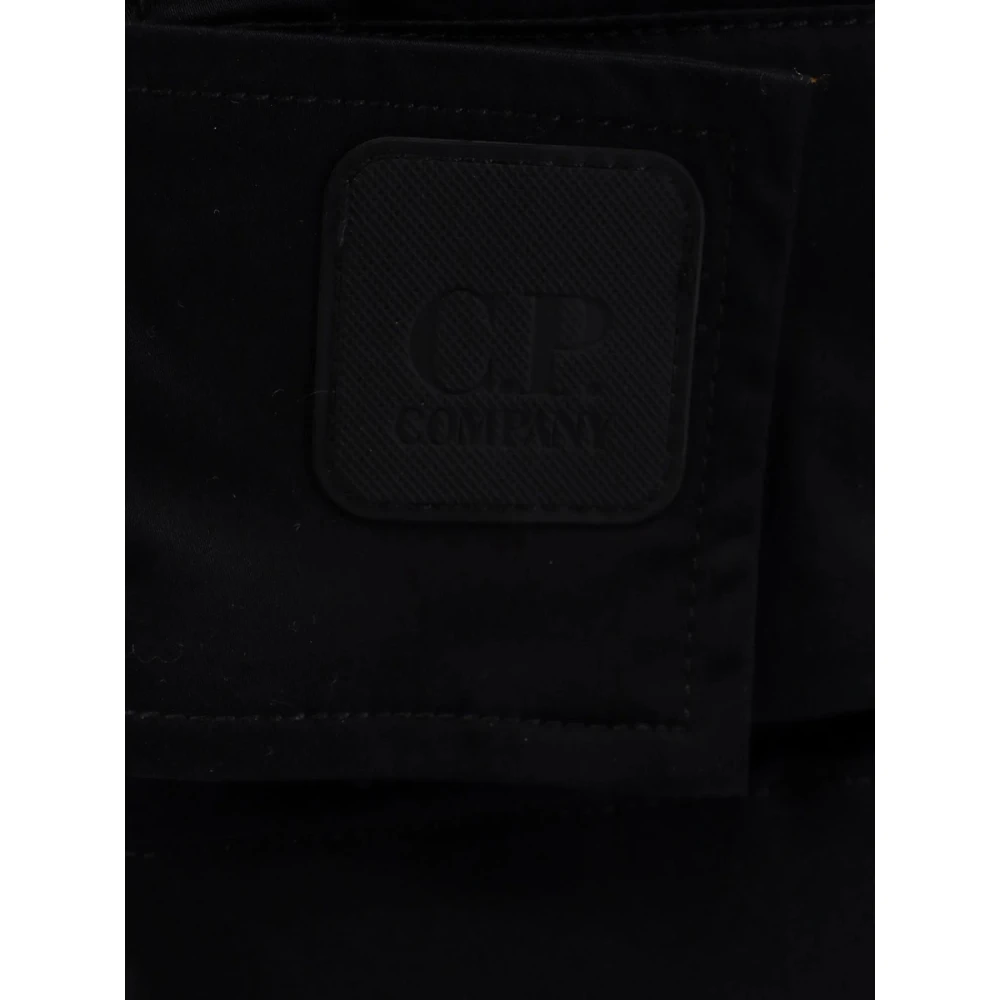 C.P. Company Cargo Shorts van Stretch Katoen Zwart Black Heren