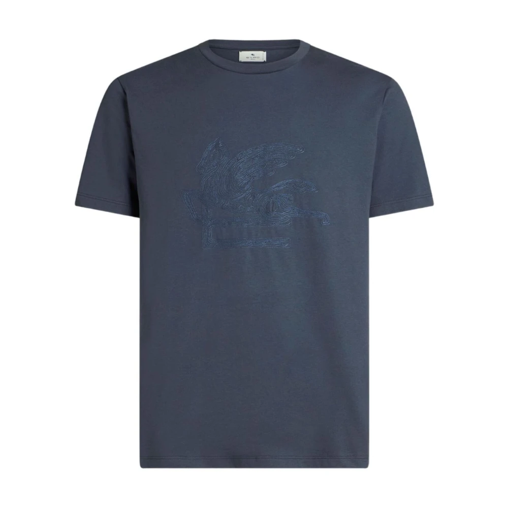 Etro Men's Blue T-Shirts And Polos - T-Shirts - 2XL - Tops