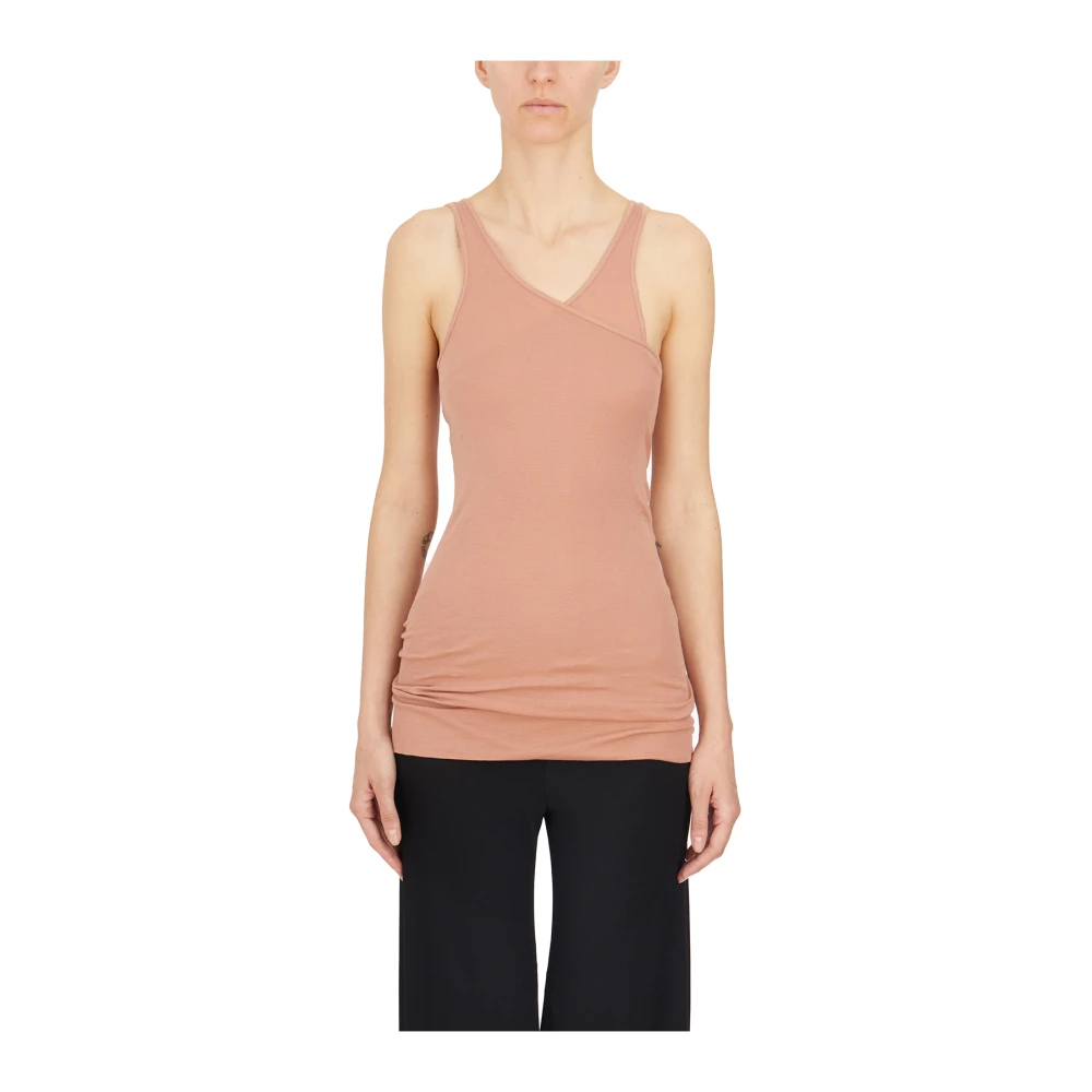 Rick Owens Cotton Tanktop Pink Dames