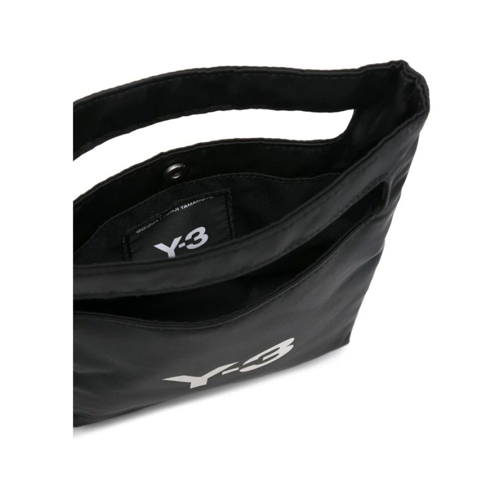 Y-3 Zwarte Tas met Uitgesneden Handvat Black Dames