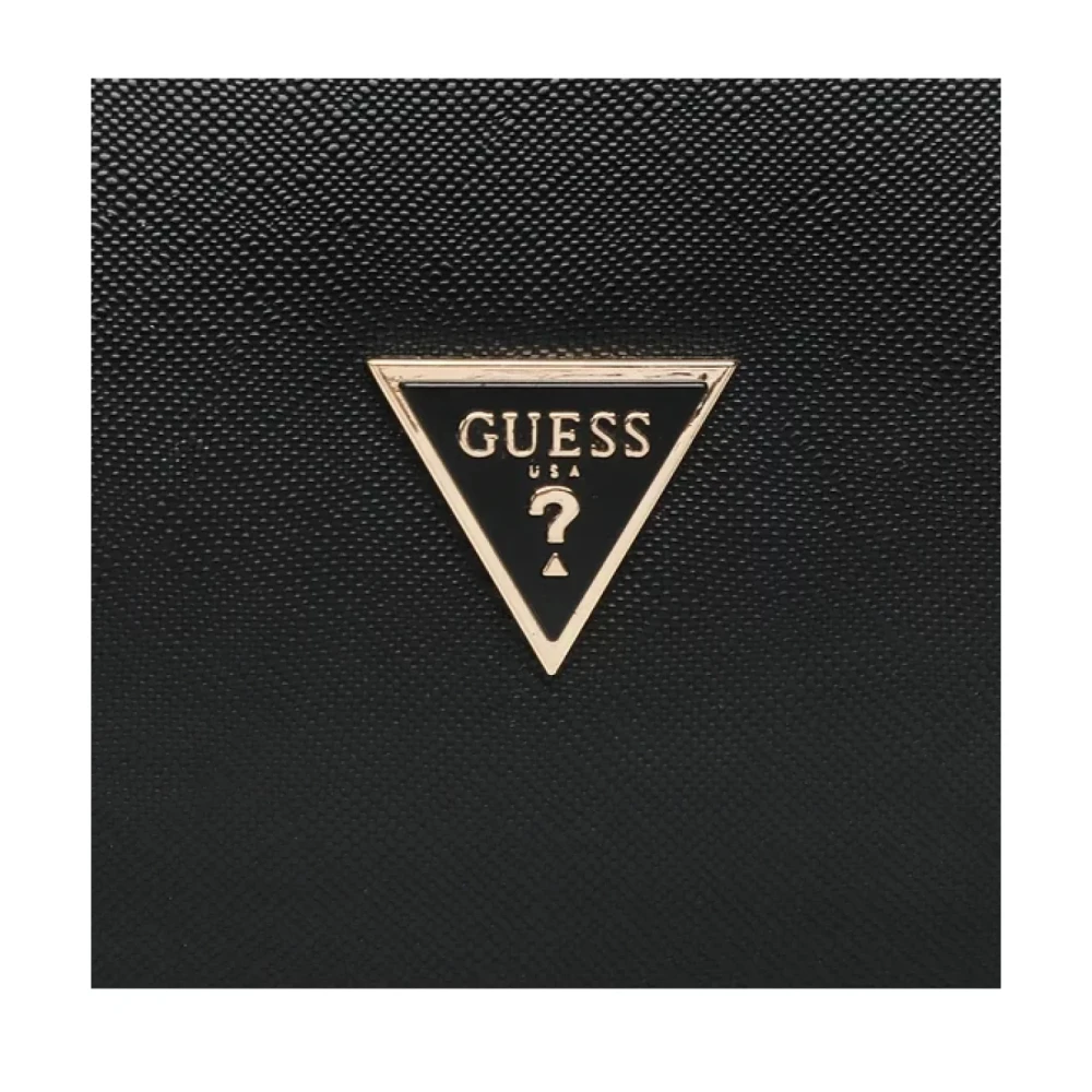 Guess Zwarte leren PU-toilettas Black Dames