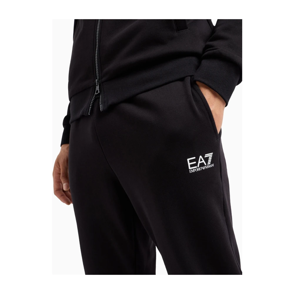 Emporio Armani EA7 Zwart sportief trainingspak set Black Heren