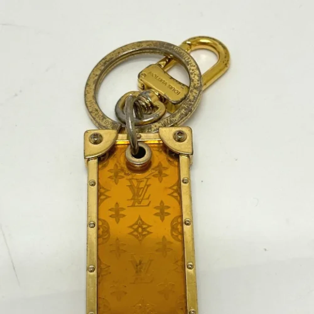 Louis Vuitton Vintage Pre-owned Fabric key-holders Yellow Dames