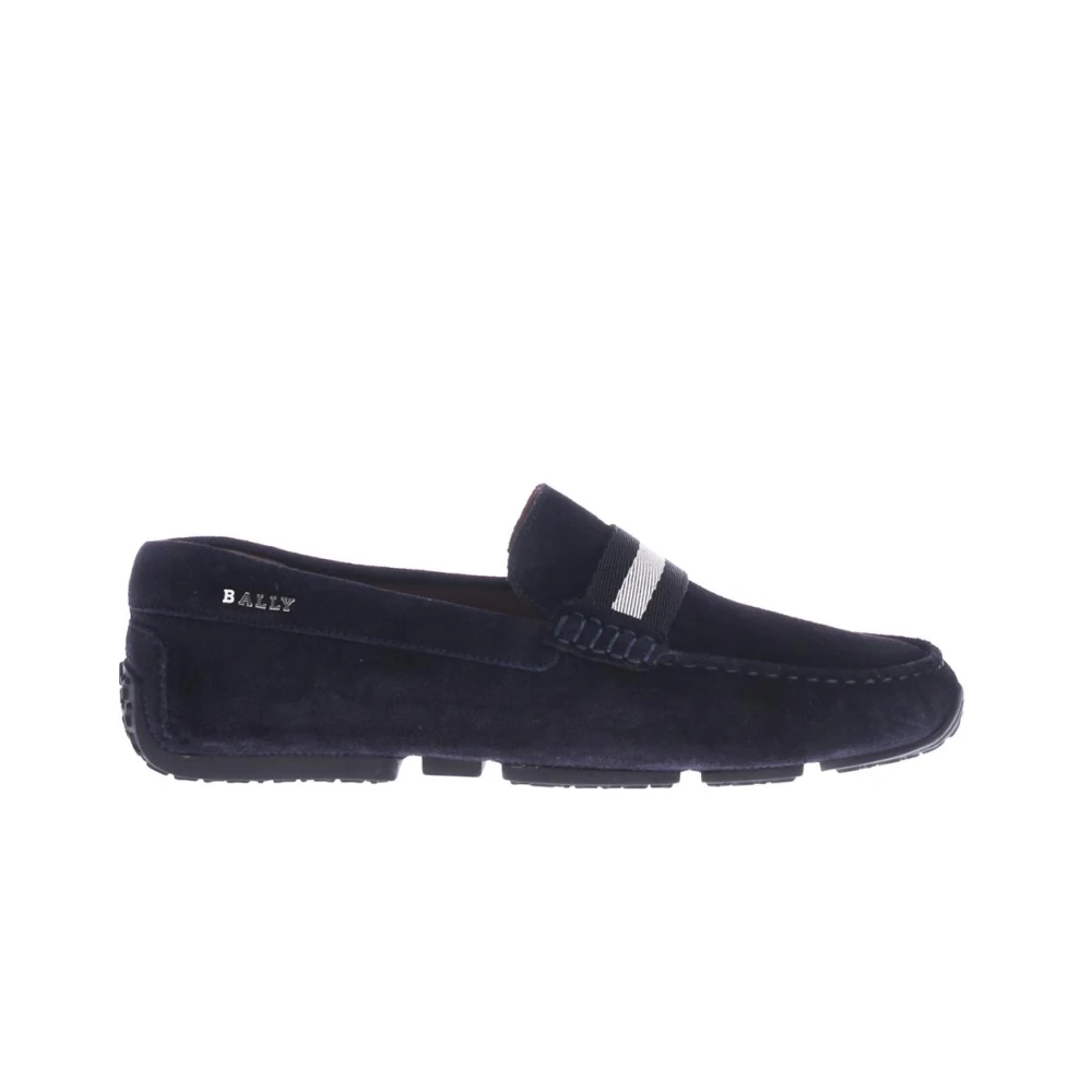 Bally Men's Blue Moccasin Shoes - Loafers - 6 1/2 Uk - Shoes