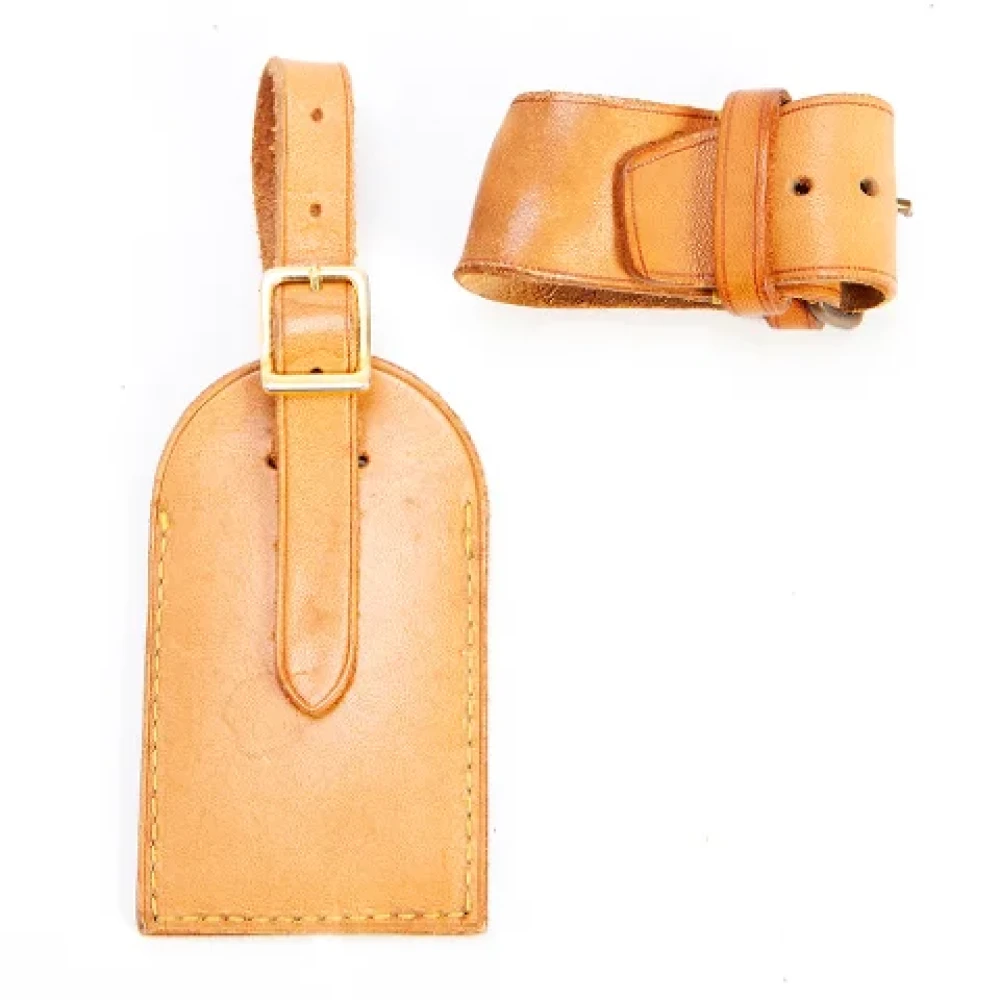Louis Vuitton Vintage Pre-owned Leather home-office Brown Dames